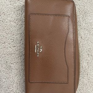 Coach brown leather wallet
